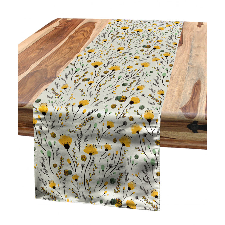 East Urban Home Doodle Table Runner | Wayfair